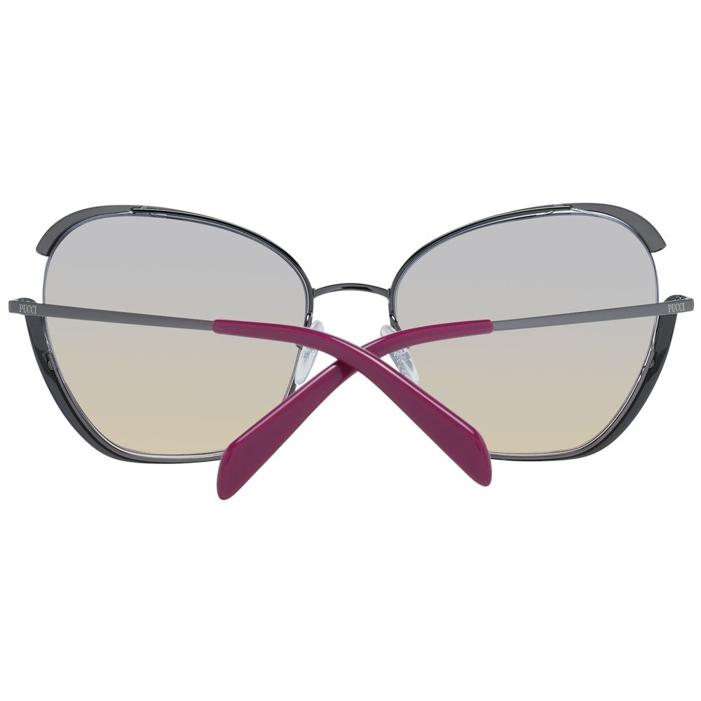 Emilio Pucci Gray Metal Sunglasses